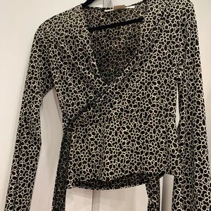 Max studio wrap shirt